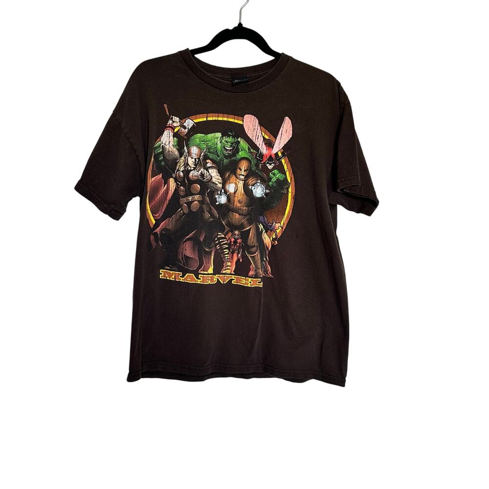 Vintage Y2K Mad Engine Marvel Avengers T-shirt Men’s Large